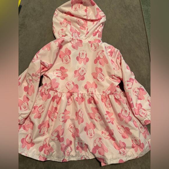Youth 5T Pink Minnie Hooded Lightweight Hooded Jacket - Pink - Picture 4 of 6